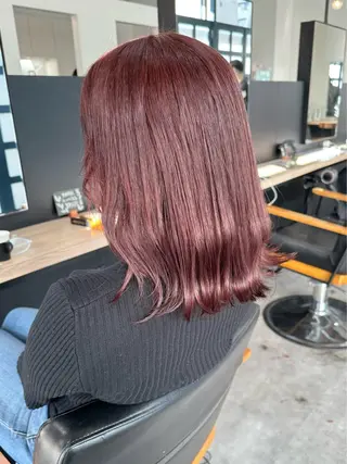 ミディアム 🌈ショートボブ⚪︎ 暖色🌈村山武史のヘアスタイル