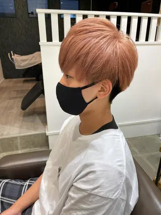 カラー メンズ 細沼 葵のヘアスタイル