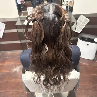 ロング ヘアアレンジ エクステ♡ヘアメ 内村麻衣のヘアスタイル