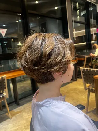 ショート パーマ 岐阜駅/問屋町/玉宮 髪質改善/KAZÜのヘアスタイル