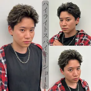 カラー パーマ メンズ 安達 脩人のヘアスタイル