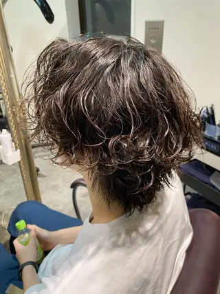 パーマ メンズ パーマ特化/フェザー パーマシャドウ/真生のヘアスタイル