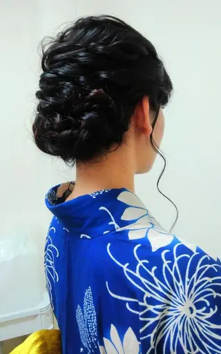 ロング ヘアアレンジ Hair&Make  Delight*のヘアスタイル