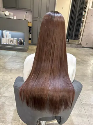 ロング ブリーチ、髪質改善 Noe心斎橋店のヘアスタイル