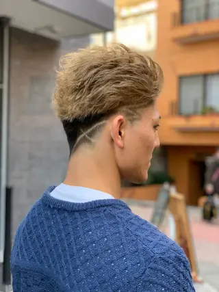 ショート カラー メンズ 高円寺フェード 武内和樹のヘアスタイル