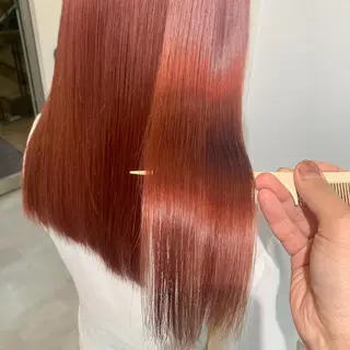 セミロング カラー 髪質改善 Noe心斎橋店のヘアスタイル