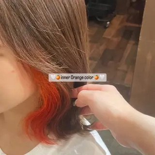 ミディアム カラー 𝐑𝐢𝐤𝐚 ໒꒱♡のヘアスタイル