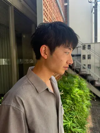 ショート メンズ 吉田一輝 外国人パーマのヘアスタイル