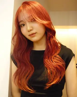 ミディアム カラー 🌟暖色系ハイトーン 🌟AIのヘアスタイル