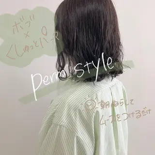 ミディアム カラー パーマ お洒落パーマ/ 艶カラー/michiのヘアスタイル