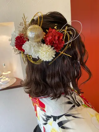 ミディアム ヘアアレンジ 🌷名駅/髪質改善 ヘアセット/モネ🌷のヘアスタイル