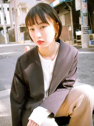 ショート カラー gite カワムラナオキのヘアスタイル