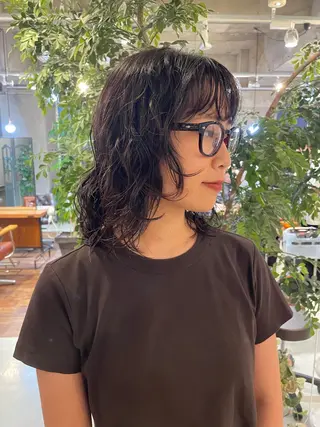ミディアム パーマ ROCAReTA FOR HAIR 千本丸太町店所属・🌼なかがき はな🌼のヘアスタイル