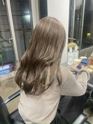 セミロング カラー 🪞♡韓国風スタイル MISATO🪞♡のヘアスタイル