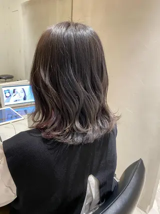 ミディアム カラー ナチュラル/韓国💎 haruka 💎のヘアスタイル