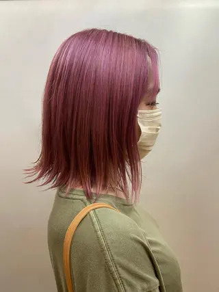 ミディアム カラー 再現性◎✨艶髪🔆 川﨑友稀のヘアスタイル