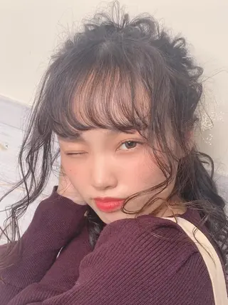 セミロング ヘアアレンジ 櫛部洸貴/ メンズ、ヘットスパのヘアスタイル