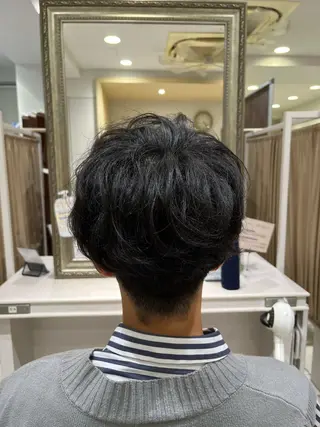 パーマ メンズ 佐々木 拓海のヘアスタイル