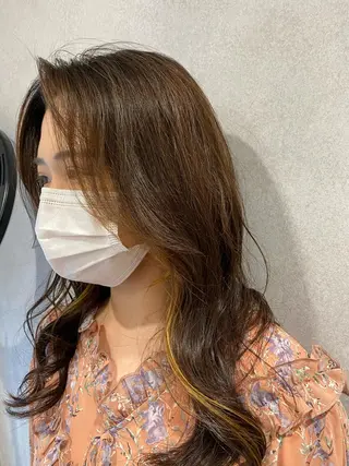 ロング カラー パーマ 韓国hair ·͜· watanabeのヘアスタイル