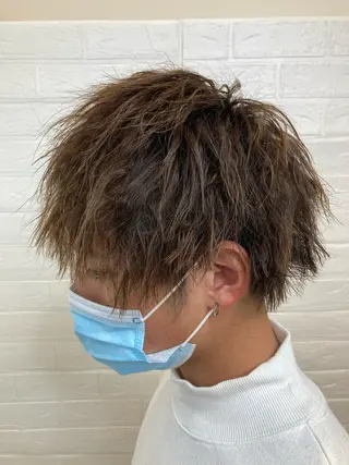 パーマ メンズ 黒川 真伍のヘアスタイル