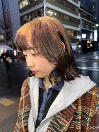 カラー 縮毛矯正/艶髪/ チホリのヘアスタイル