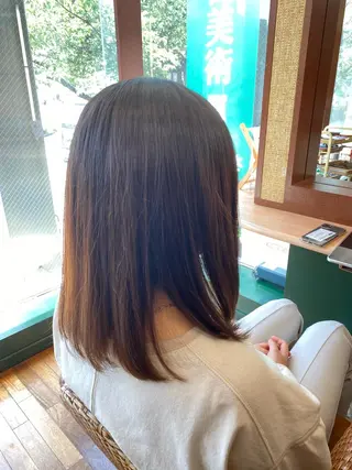 ミディアム 髪質改善/艶カラー 塩野成一のヘアスタイル