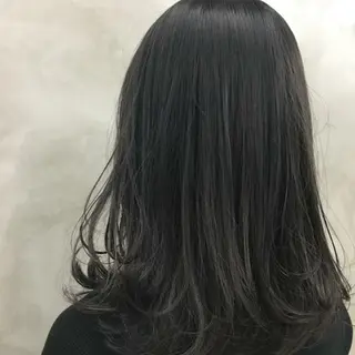 ミディアム カラー パーマ ヘアアレンジ かわい ゆうな 髪質改善/縮毛矯正のヘアスタイル