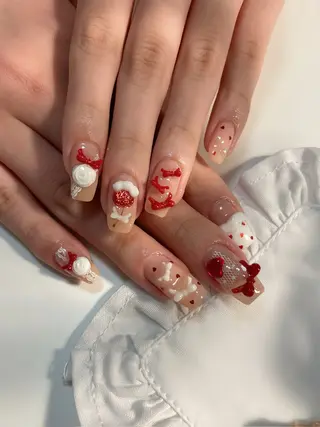 ネイル lettie🎀 京都ガーリーネイルのネイルデザイン