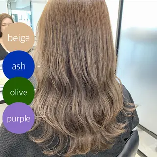 セミロング カラー サイドバング 🇰🇷沼田　拓斗のヘアスタイル