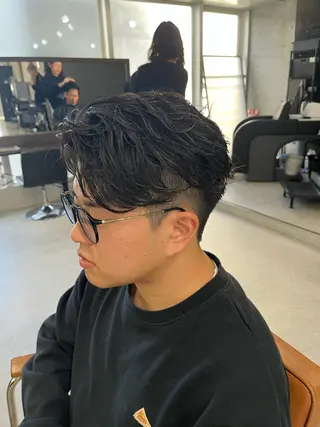 ショート パーマ メンズ メンズ特化/パーマ /フェード/洋輔のヘアスタイル