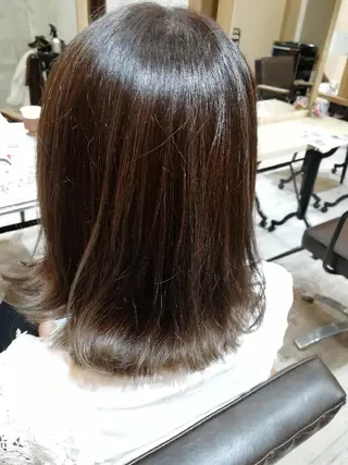 セミロング hair make powder 薮本のヘアスタイル