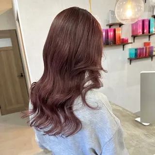 ロング カラー 北川 珠里のヘアスタイル