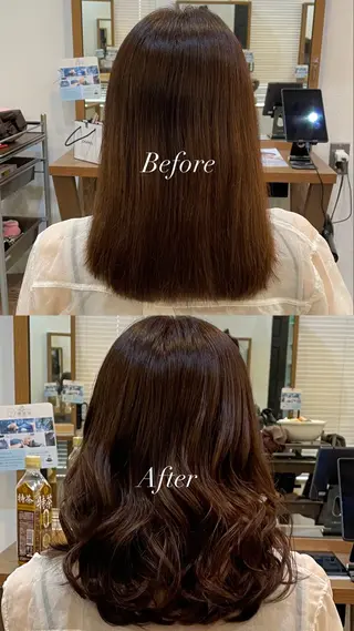 ミディアム カラー Little×Ray所属・Ayu🩶 カットモデル募集中のヘアスタイル