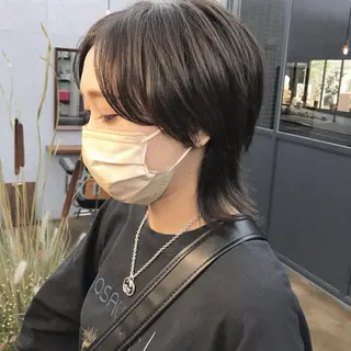 ショート カラー メンズ ✂︎ウルフ・ショート ✂︎MIKUNIのヘアスタイル