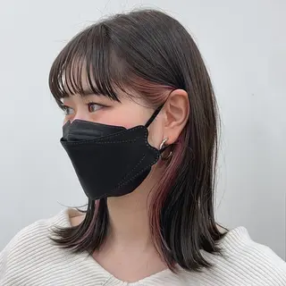 セミロング カラー ✨️今だけ無料✨️ 鶴田みなみのヘアスタイル