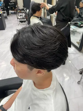 パーマ メンズ 🐥くまがい💛 ダブルカラー／パーマのヘアスタイル