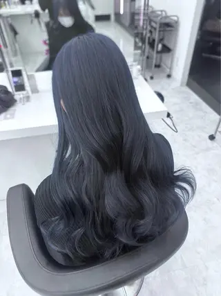 ロング カラー 暗髪艶カラー🐺🫐 ユウマ⛓️のヘアスタイル