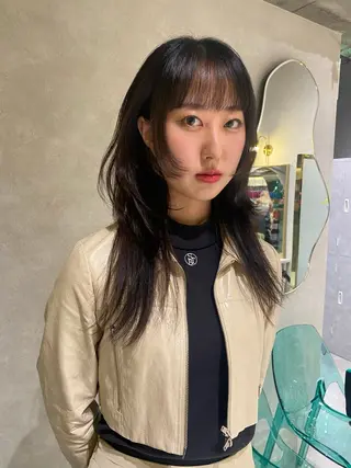 ロング カラー 透明感/レイヤー カット🎀Maco.のヘアスタイル