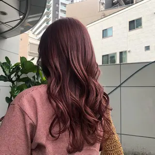 セミロング カラー 山崎 絵莉香のヘアスタイル