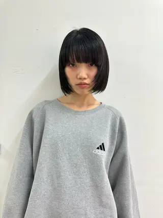 ショート カラー 美髪・シールエクステ ホソタニリョウコのヘアスタイル