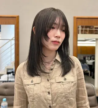 セミロング パーマ tete nico所属・似合わせ/ヘアカラー nanami🌸のヘアスタイル