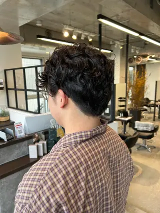 パーマ メンズ 髪質改善/縮毛矯正/ 透明感カラーYUMAのヘアスタイル