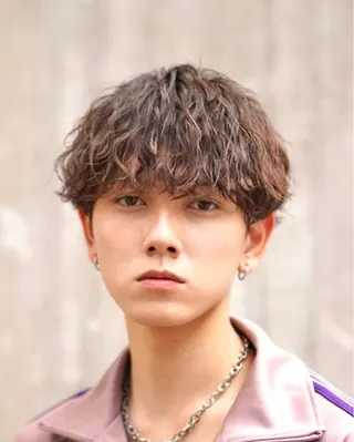 ショート パーマ メンズ 松下 友希 【fifth】のヘアスタイル