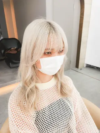 ミディアム カラー 韓国ヘア🇰🇷 レイヤー/芝春樹のヘアスタイル