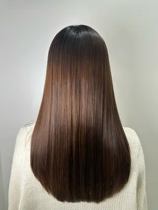 ロング パーマ 髪質改善/縮毛矯正 /ブリーチ矯正/岡部のヘアスタイル