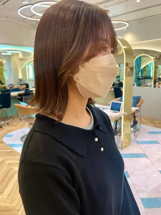 ミディアム ♥️ブリーチ/ボブ/ レイヤー♥️maiのヘアスタイル