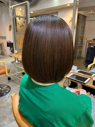 ミディアム カラー ✨髪質改善/縮毛✨ 亀田彩華のヘアスタイル