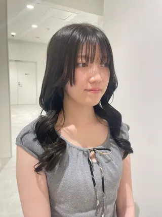 セミロング カラー 🧁艶カラー /アレンジ🎀くるみのヘアスタイル