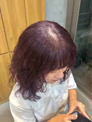 ミディアム カラー 🌸暖色/ダブルカラ ー　sakura🌸のヘアスタイル