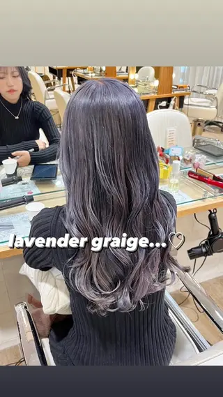 セミロング カラー ヘアアレンジ ハイトーンピンク🍑 ブリーチ🍑RINAのヘアスタイル